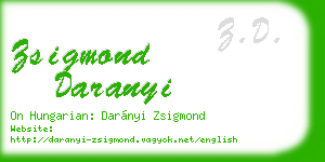 zsigmond daranyi business card